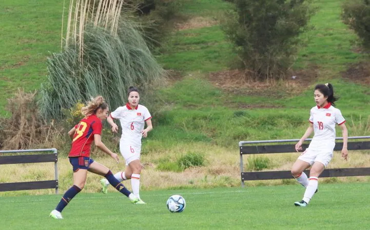 Các cô gái Việt Nam hứa hẹn sẽ chiến đấu hết mình ở trận ra quân World Cup 2023. Ảnh: AN.