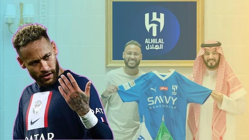 Neymar ngập trong cơn mưa tiền khi đầu quân cho Al Hilal. Ảnh: GETTY.