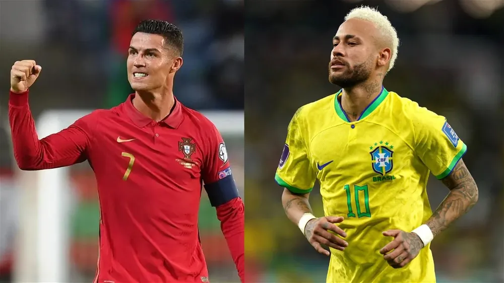 Hai siêu sao nổi tiếng của Bồ Đào Nha và Brazil lần lượt góp mặt ở làng bóng Trung Đông. Ảnh: GETTY.