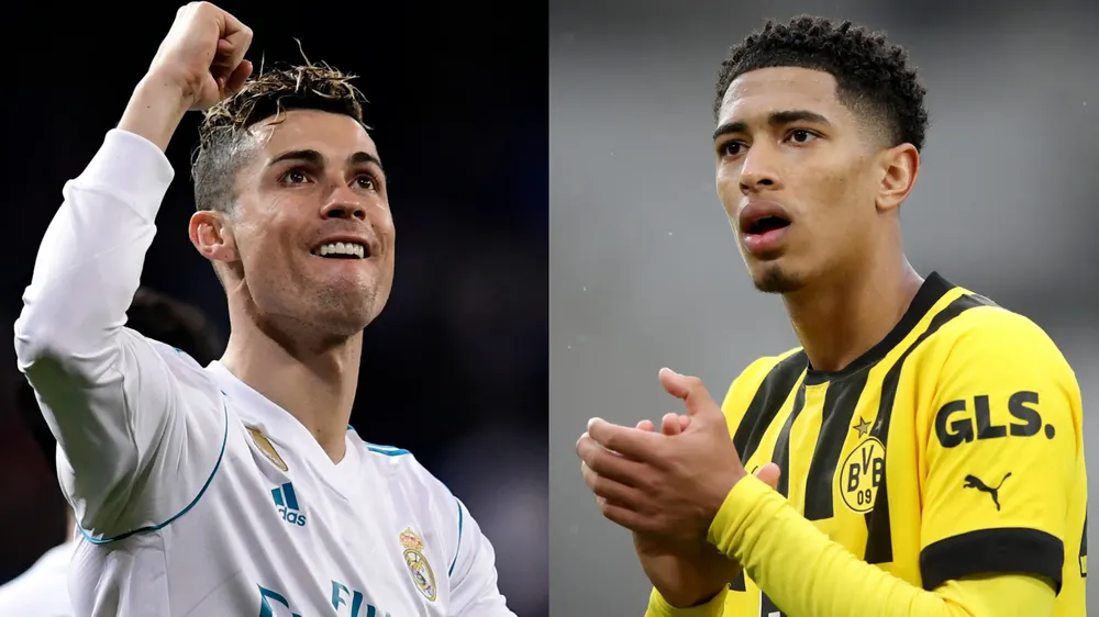Bellingham đang dần bước đến kỷ lục của tiền bối Ronaldo thời còn khoác áo Real. Ảnh: GETTY.