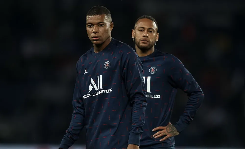 Hai chân sút giỏi của PSG một thời không vui vẻ khi chơi cạnh nhau. Ảnh: GETTY.