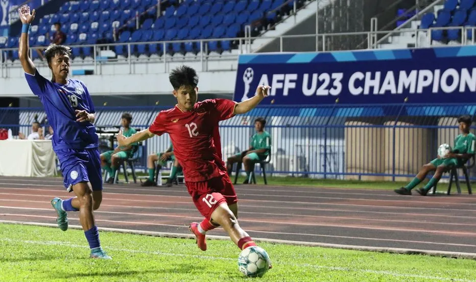 Đội hình hai của U-23 Việt Nam đá thắng nhẹ U-23 Philippines 1-0 để giành vé chơi bán kết giải U-23 Đông Nam Á. Ảnh: VFF.