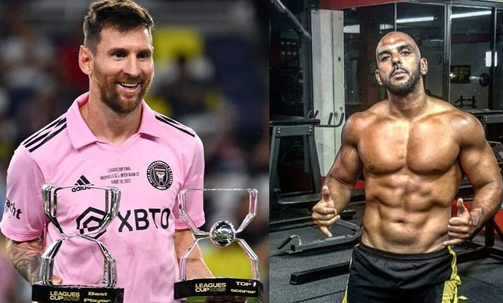 Cựu quân nhân Mỹ thích thú khi trở thành vệ sĩ của siêu sao 7 lần giành Quả bóng vàng. Ảnh: GETTY.