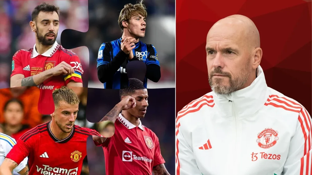 HLV Ten Hag mong mỏi có nhiều cơ hội ở sân nhà Arsenal khi đội hình có sự góp mặt của Hojlund. Ảnh: GETTY.