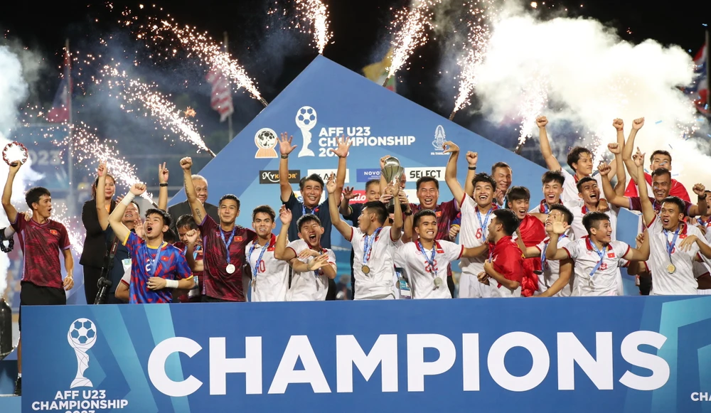 Đội tuyển Olympic Việt Nam có nhiều cầu thủ vừa vô địch U-23 Đông Nam Á. Ảnh: ANH THỎA.