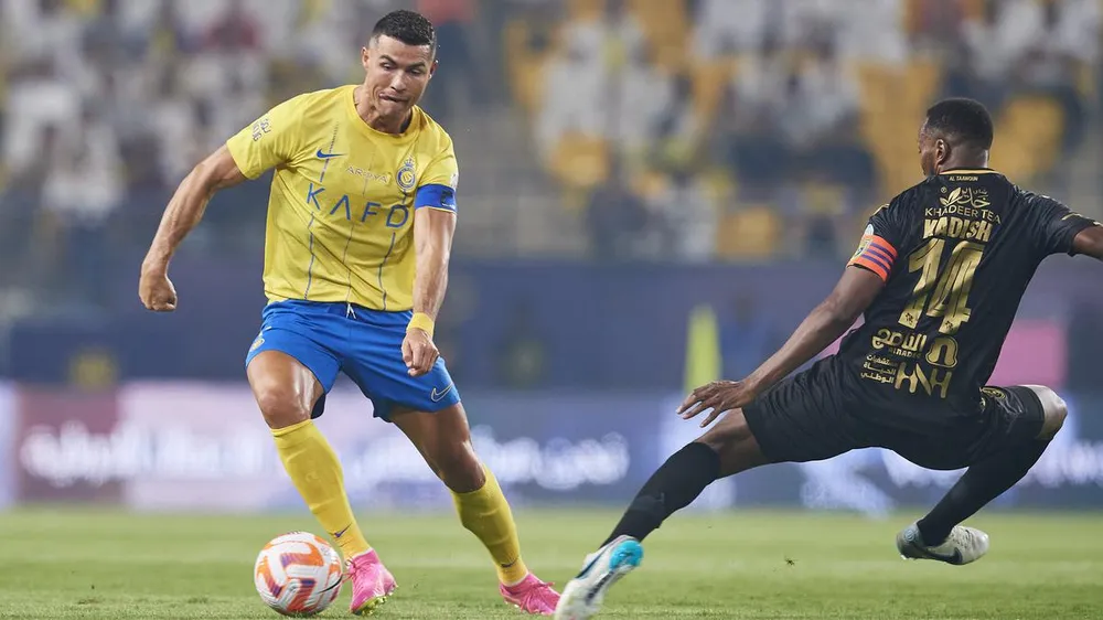 Ronaldo tiếp tục nổ súng cho Al Nassr. Ảnh: GETTY. ronaldo-al-nassr.jpg
