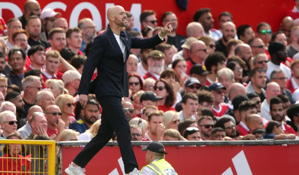 HLV Ten Hag đi đúng hướng nhưng chưa thể phát triển tốt hơn MU. Ảnh: GETTY. ten-hag-mu.jpg