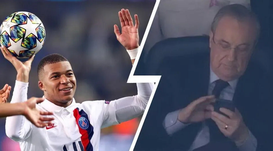 Mbappe nhiều lần thất hứa với Chủ tịch Real Madrid. Ảnh: GETTY. mbappe-perez.jpg