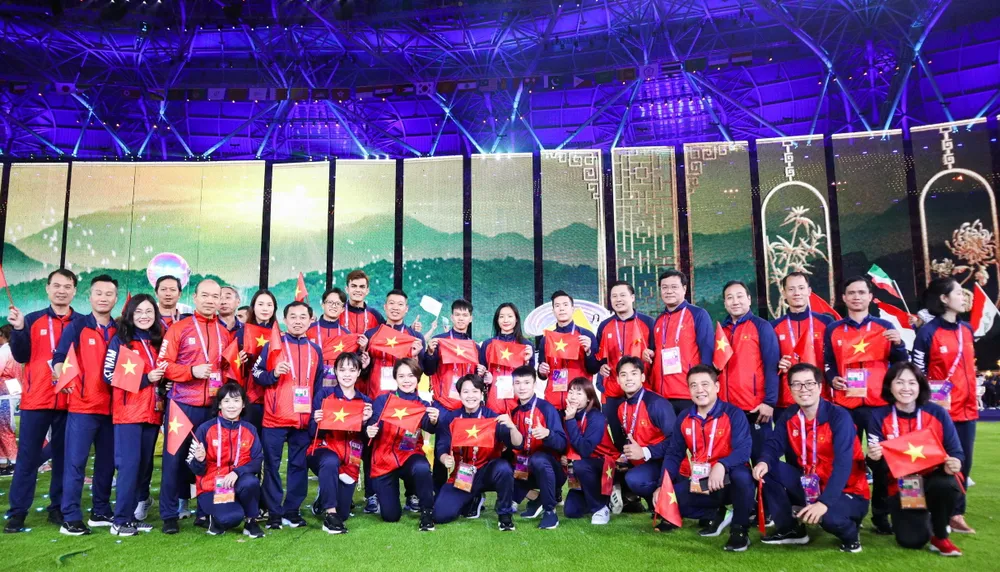 ASIAD 19 vừa diễn ra tại Trung Quốc ghi lại những kỷ niệm đẹp của đoàn TTVN. Ảnh: HA. ttvn-asiad-4.jpg