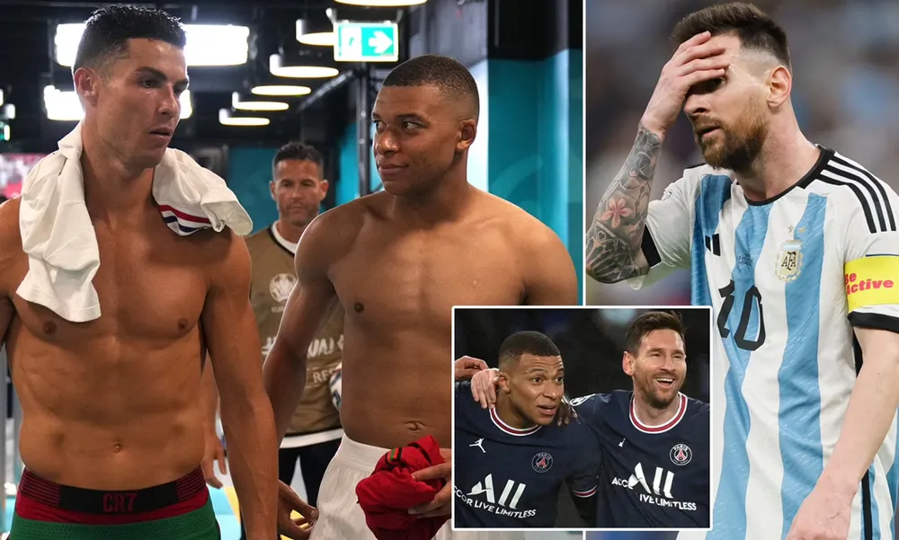 Mbappe vẫn còn nhiều thời gian để bắt kịp những kỷ lục khác của thần tượng Ronaldo và đàn anh Messi. Ảnh: GETTY. mbappe-messi-ronaldo-1.png