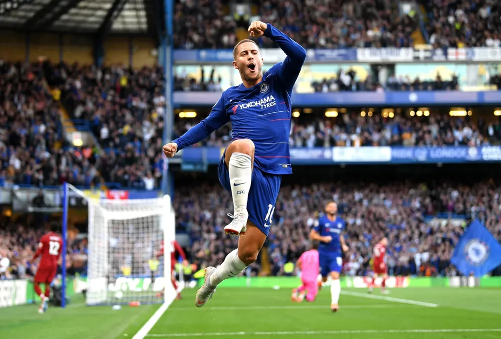 Chân sút người Bỉ có thời gian nổi đình đám ở giải Ngoại hạng Anh trong màu áo Chelsea. Ảnh: GETTY. hazard-messi-ronaldo-1.png