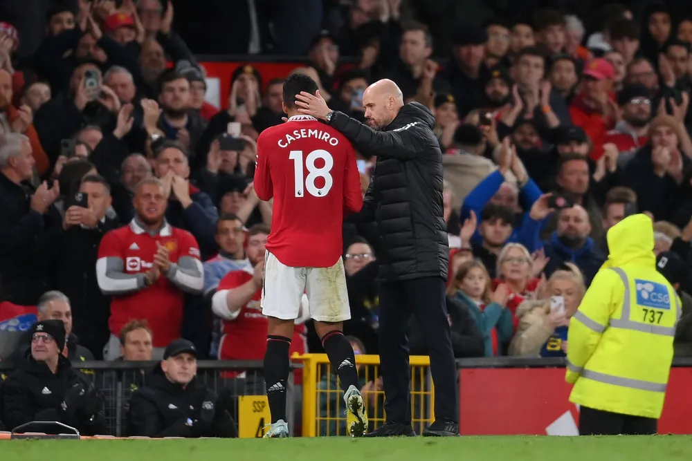 Casemiro bị xem là một thương vụ không thành công của ông thầy người Hà Lan. Ảnh: GETTY. ten-hag-mu-1.png