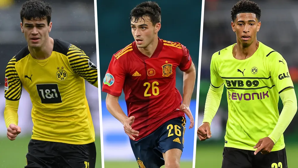 Bellingham vượt trội so với các đồng nghiệp đồng trang lứa, khi anh còn khoác áo cho Dortmund. Ảnh: GETTY. real-bellingham.png