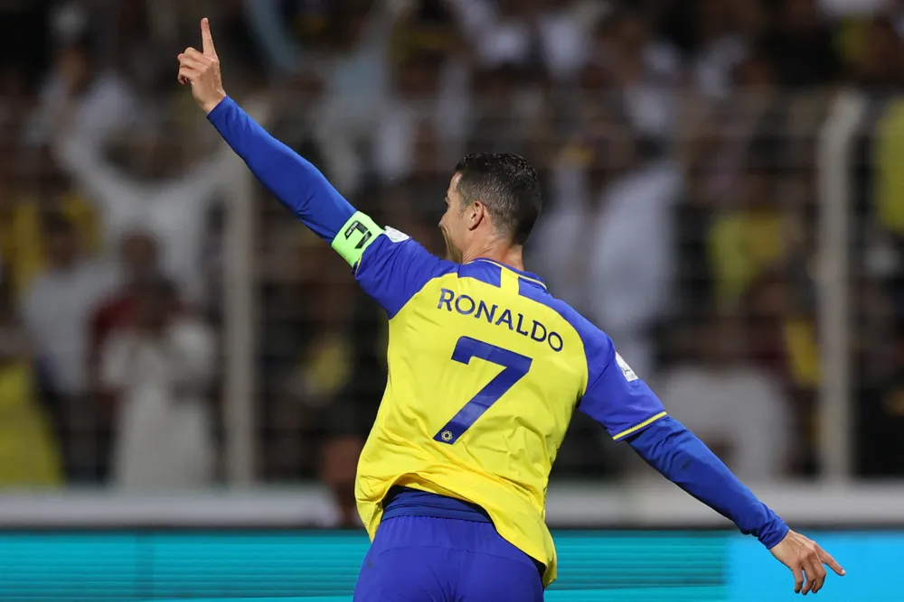 Chân sút người Bồ Đào Nha liên tục nổ súng ở giải Saudi Arabia. Ảnh: GETTY. Ronaldo-Al-Wehda.jpg