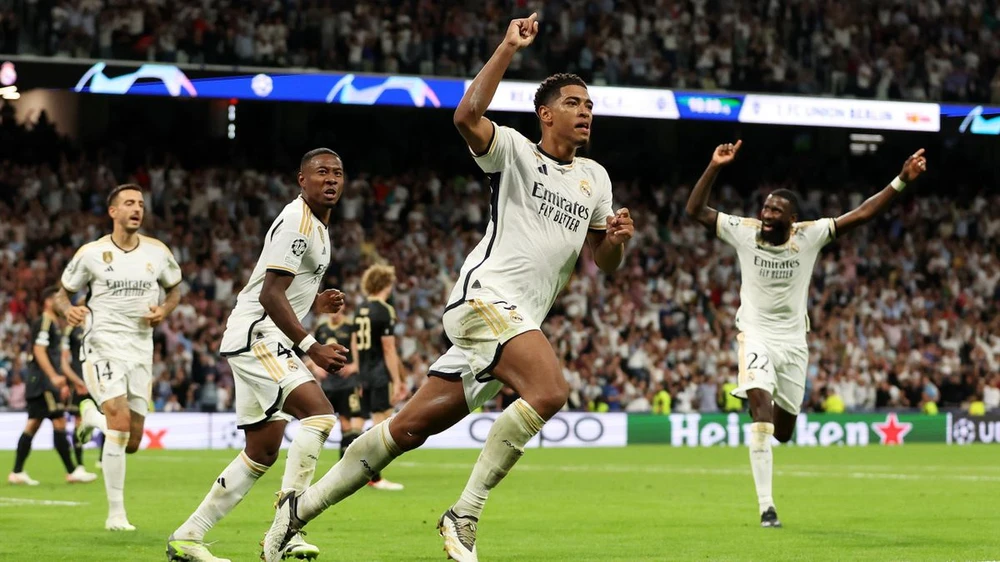 Tiền vệ 20 tuổi người Anh liên tục ghi bàn cho Real Madrid. Ảnh: GETTY. bellingham-danh-bai-ronaldo-hon-va-thua-zidane (2).jpg