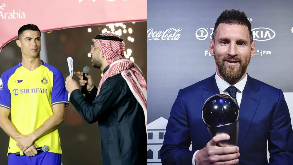 Messi thành thật nói về việc anh đã tính đến việc sang Saudi Arabia cùng Ronaldo. Ảnh: GETTY. messi-noi-ve-viec-cung-ronaldo-chuyen-den-saudi-arabia (4).jpg