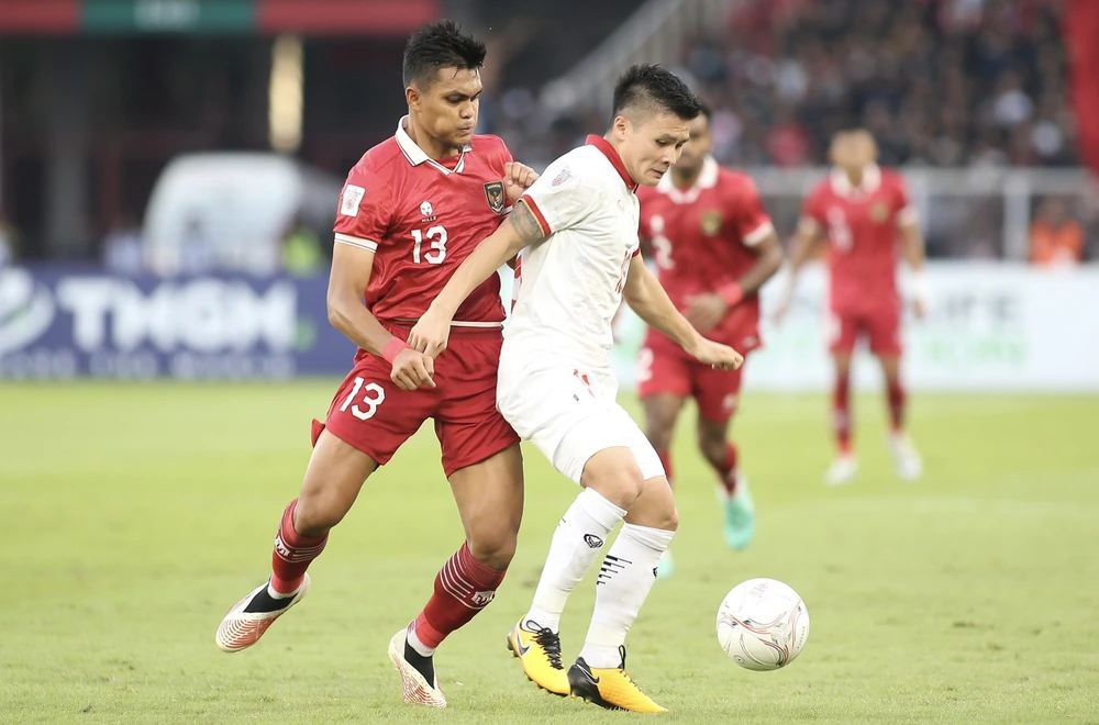 Quang Hải và đồng đội sẽ sống mái với đối thủ chính Indonesia để tìm vé vào vòng loại trực tiếp Asian Cup 2023. Ảnh: ANH PHƯƠNG. bang-d-kho-chiu-va-co-hoi-cua-tuyen-viet-nam-tai-asian-cup (4).jpg