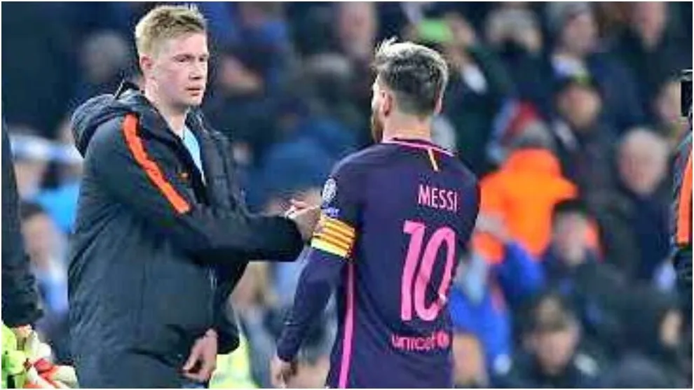 Tiền vệ người Bỉ Bruyne muốn hợp tác với Messi tại Mỹ hơn là sang Trung Đông. Ảnh: GETTY. bruyne-tu-choi-clb-cua-ronaldo-muon-ve-choi-cung-messi (1).jpg