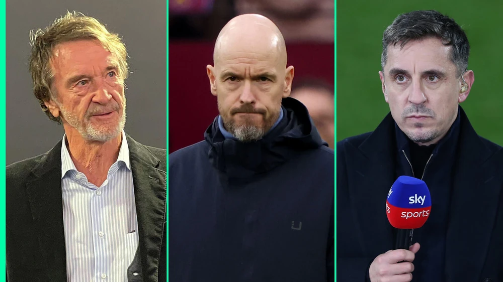 Cựu tuyển thủ Anh dự đoán ông chủ mới Jim Ratcliffe sẽ tìm cách thay thế HLV Ten Hag. Ảnh: GETTY. Man United