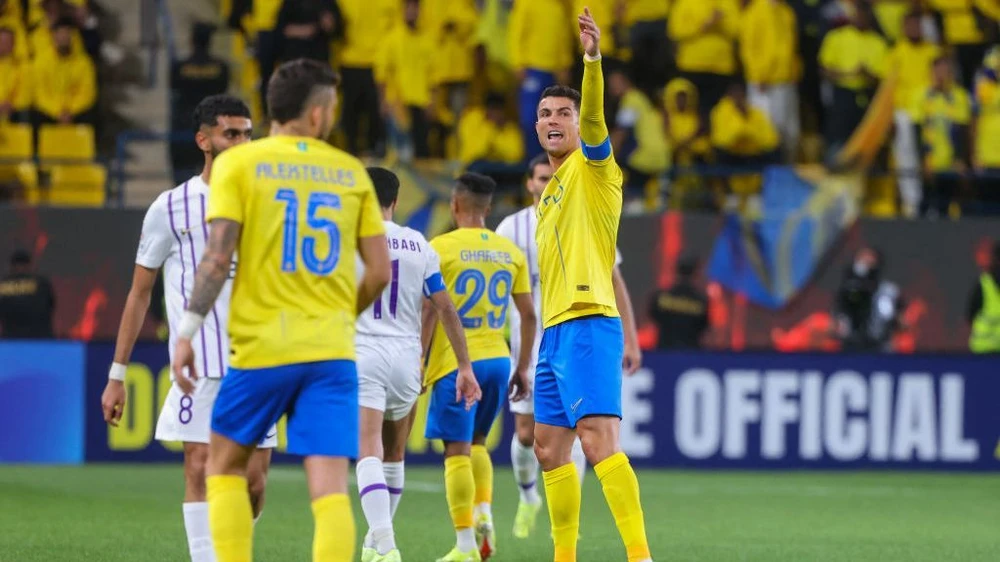 Siêu sao người Bồ Đào Nha cùng Al Nassr vừa dừng bước tại AFC Champions League. Ảnh: GETTY. ronaldo-lai-gianh-ky-luc-dang-kinh-ngac (1).jpg