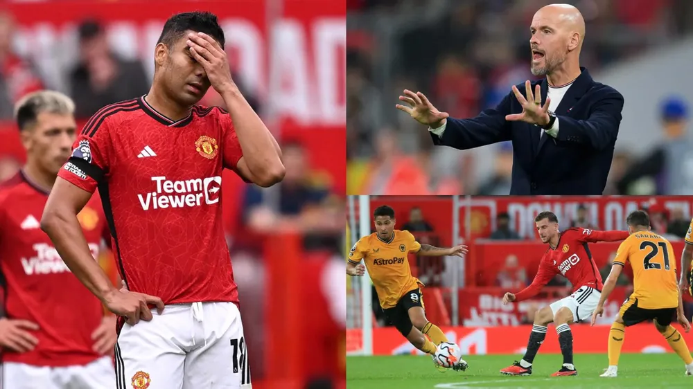 Phong độ thất thường của các cầu thủ Man United khiến cho chiếc ghế của HLV Ten Hag ngày càng nóng. Ảnh: GETTY. Man United