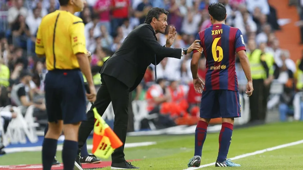 Ông thầy lão luyện Enrique từng dẫn dắt Xavi và đồng đội ở Barca gặt hái nhiều thành công nên quá hiểu rõ CLB này. Ảnh: GETTY. soc-hlv-enrique-muon-tai-xuat-barca-thay-the-xavi (1).jpg