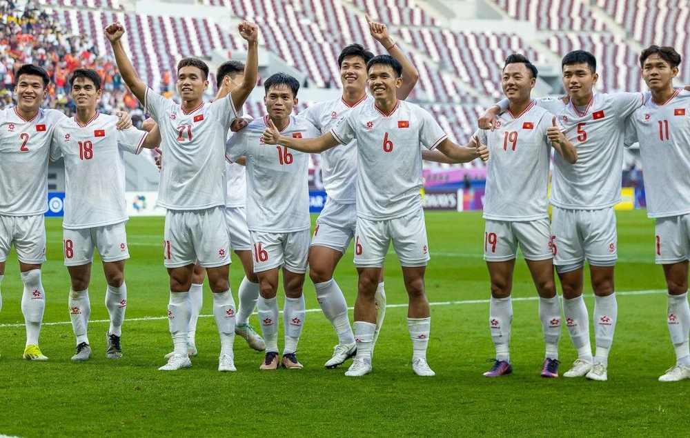 U-23 Việt Nam khuất phục "tiểu hổ" Malaysia để sớm giành vé chơi tứ kết giải U-23 châu Á. Ảnh: AN. U-23 Việt Nam