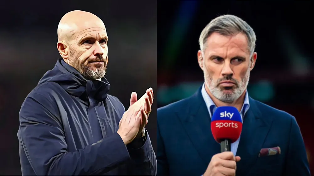 Chuyên gia Jamie Carragher tin rằng Man United sớm sa thải HLV Ten Hag. Ảnh: GETTY. Man United