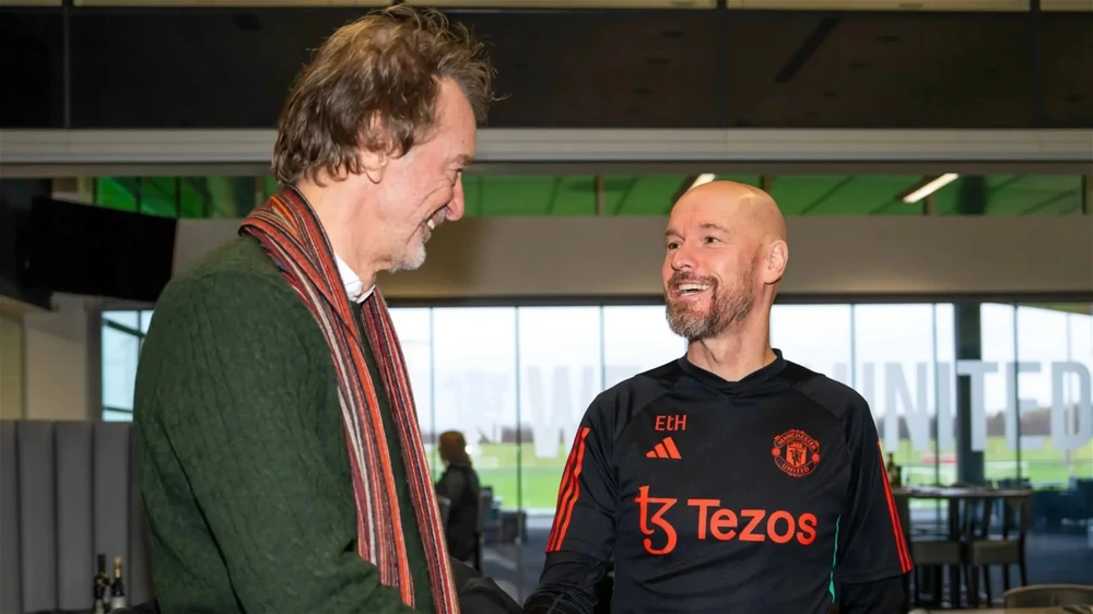 Sir Jim Ratcliffe không còn nhiều kiên nhẫn với HLV Ten Hag. Ảnh: GETTY. Man United