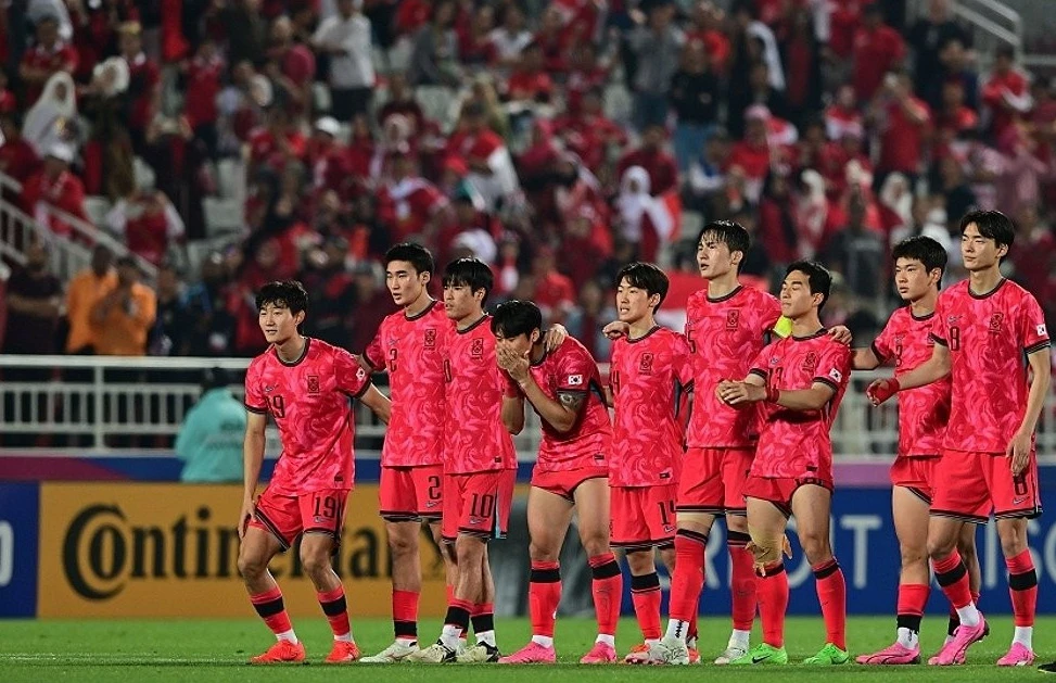 Bóng đá Hàn Quốc lần đầu tiên sau 40 năm không thể góp mặt ở Olympic. Ảnh: YH. Hàn Quốc