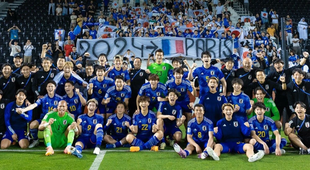 Các chiến binh xanh Samurai đã giành vé chơi Olympic Paris và khao khát vô địch U-23 châu Á. Ảnh: AN. nhat-ban-chua-hoan-thanh-nhiem-vu (3).jpg