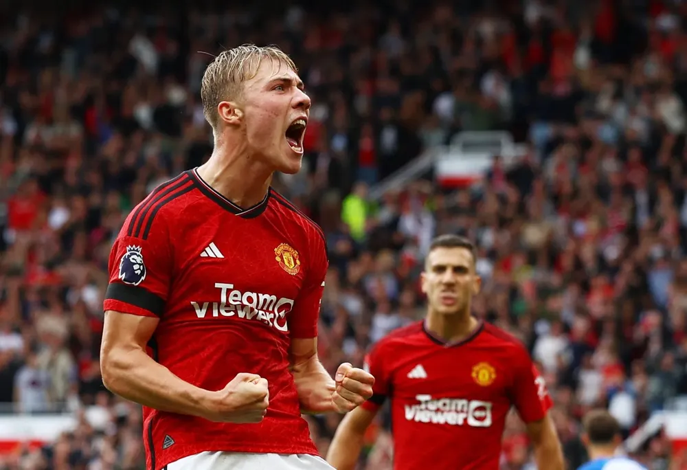 Hojlund không may chơi trong đội hình không đồng đều của Man United. Ảnh: GETTY. Man United