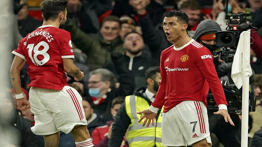 Ronaldo và đồng hương Bruno là hai trong ba bản hợp đồng thành công nhất của Man United, từ sau khi HLV Ferguson rời đi. Ảnh: GETTY. Man United