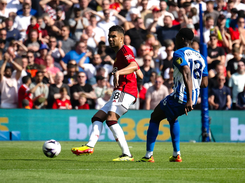 Casemiro chơi không như kỳ vọng ở mùa giải này cho MU. Ảnh: GETTY. Man United