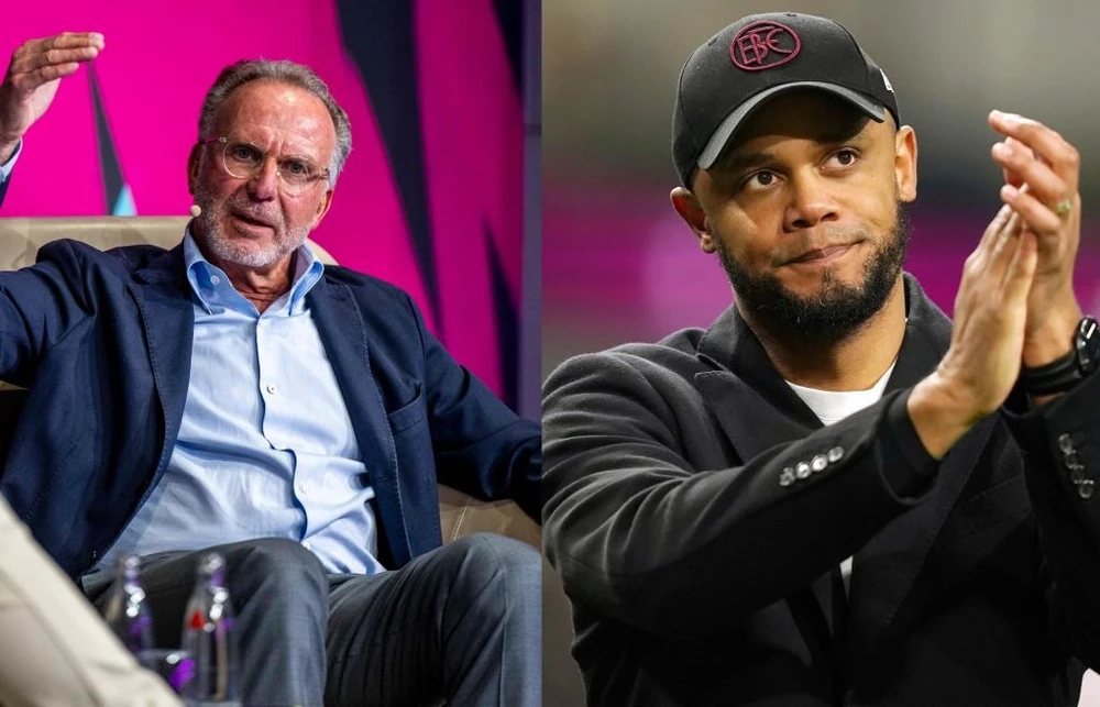 Giám đốc Rummenigge quyết định chọn HLV Kompany nhờ sự tư vấn của Pep Guardiola. Ảnh: GETTY. pep-guardiola-bi-mat-hien-ke-cho-bayern-mua-hlv-kompany (2).jpg