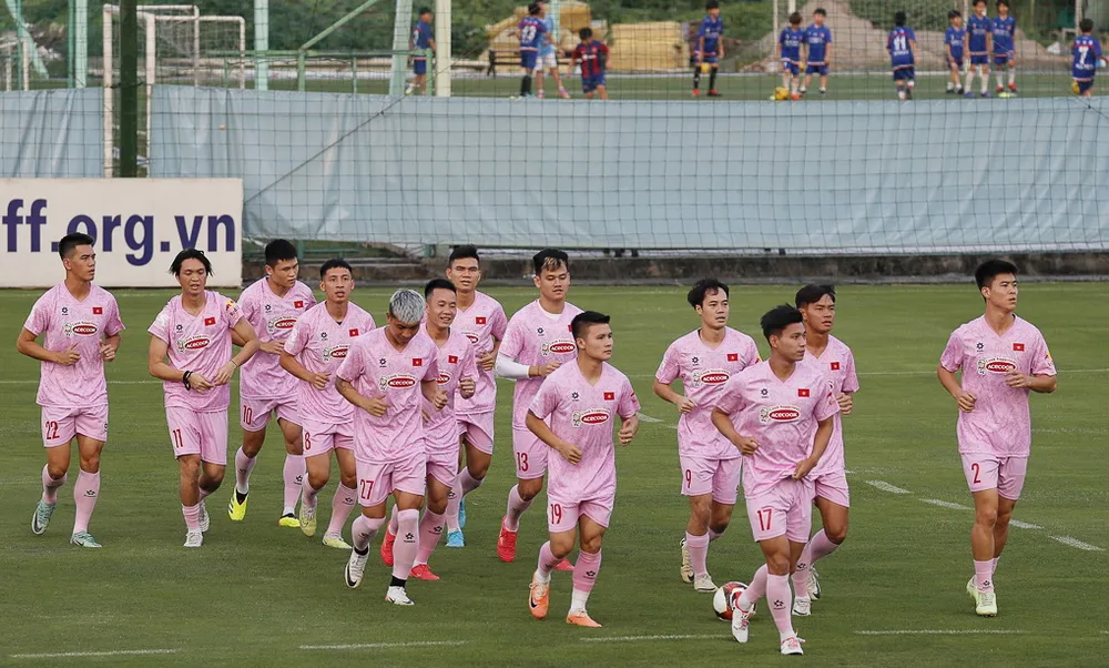 27 tuyển thủ quốc gia thời ông Kim hầu hết là những cái tên cũ từ thời ông Park. Ảnh: VFF.