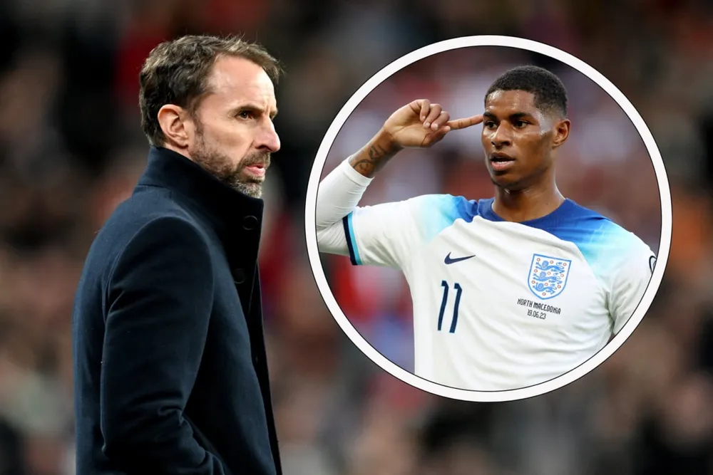 HLV Ten Hag ủng hộ đồng nghiệp Southgate không gọi Rashford lên tuyển Anh do phong độ kém. Ảnh: GETTY. HLV Ten Hag