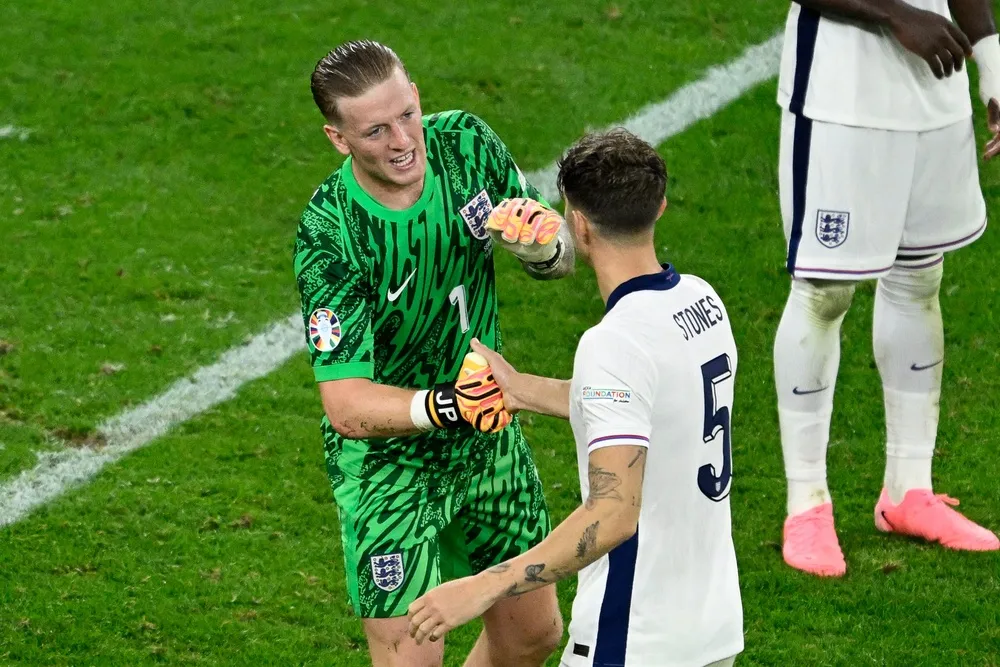 Thủ môn Jordan Pickford bị xem là điểm yếu nhất của đội tuyển Anh. Ảnh: GETTY. đội tuyển Anh