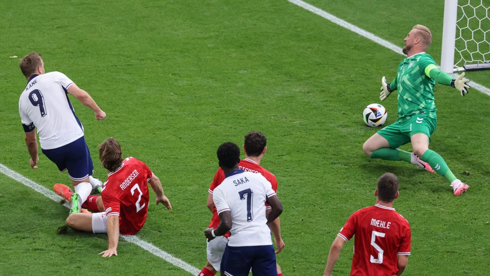 Harry Kane đã ghi bàn cho tuyển Anh nhưng bị Đan Mạch gỡ hòa. Ảnh: GETTY. Đội tuyển Anh