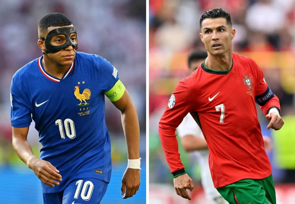 Mbappe và thần tượng Ronaldo đối đầu một mất một còn ở tứ kết Euro 2024. Ảnh: GETTY. sir-alex-ferguson-khong-tan-thanh-ronaldo-muon-thi-dau-o-world-cup-2026 (4).jpg