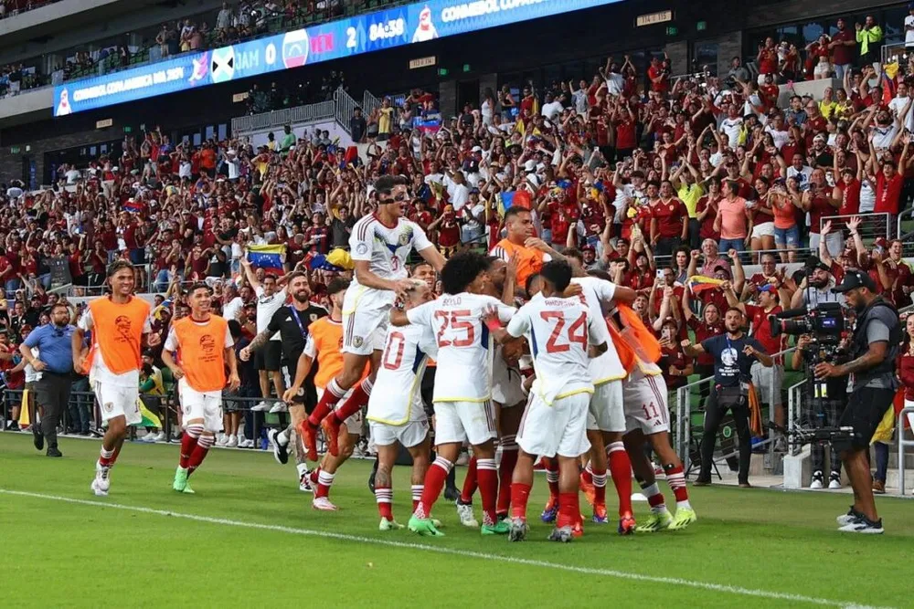 Đội tuyển Venezuela đã toàn thắng vòng bảng để gặp Canada ở tứ kết Copa America. Ảnh: GETTY. Đội tuyển Venezuela