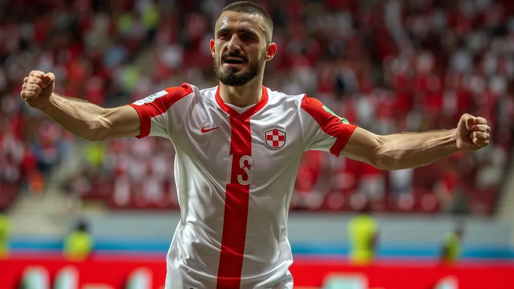 Trung vệ Merih Demiral là "thần tài" của Thổ Nhĩ Kỳ rất lợi hại trong những pha không chiến. Ảnh: GETTY. doi-tuyen-ha-lan-khong-de-tho-nhi-ky-lam-mua-lam-gio (3).jpg