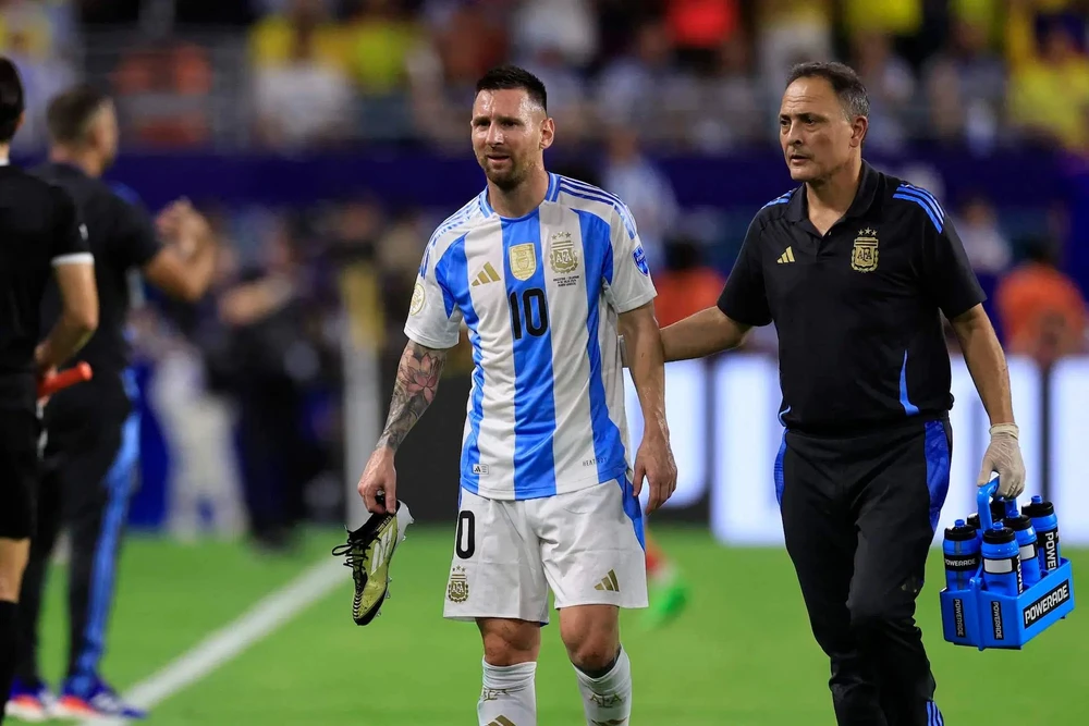 Lần cuối của Messi là cuộc chơi dang dở duy nhất trong trận chung kết Copa America 2024. Ảnh: GETTY. lan-cuoi-cua-messi (2).jpg