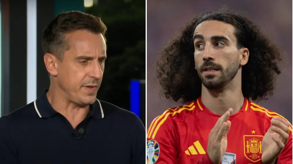 Cucurella mỉa mai cựu hậu vệ Anh khi dự đoán sai về hành trình đội tuyển Tây Ban Nha tại Euro 2024. Ảnh: GETTY. đội tuyển Anh