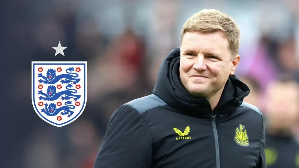 HLV Eddie Howe vẫn còn ngập ngừng sẽ lên tuyển Anh hay tiếp tục ở lại Newcastle. Ảnh: GETTY. doi-tuyen-anh-tim-nguoi-thay-the-suuthgate-tro-cu-mong-hlv-klopp-tro-lai (4).jpg