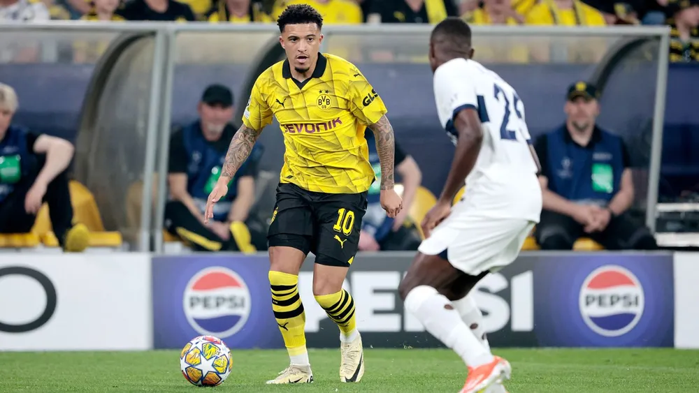 Sancho đã chơi ổn trong màu áo đội bóng cũ Dortmund ở nửa cuối mùa giải qua. Ảnh: GETTY. hlv-ten-hag-ca-ngoi-sancho-va-nhung-bien-dong-o-man-united (1).jpg