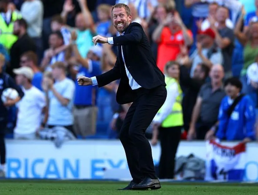 Cựu chiến lược gia Chelsea hiện tại chưa có công việc mới. Ảnh: GETTY. hlv-graham-potter-dan-dat-doi-tuyen-anh-thuc-te-hon-guardiola-va-klopp (4).jpg