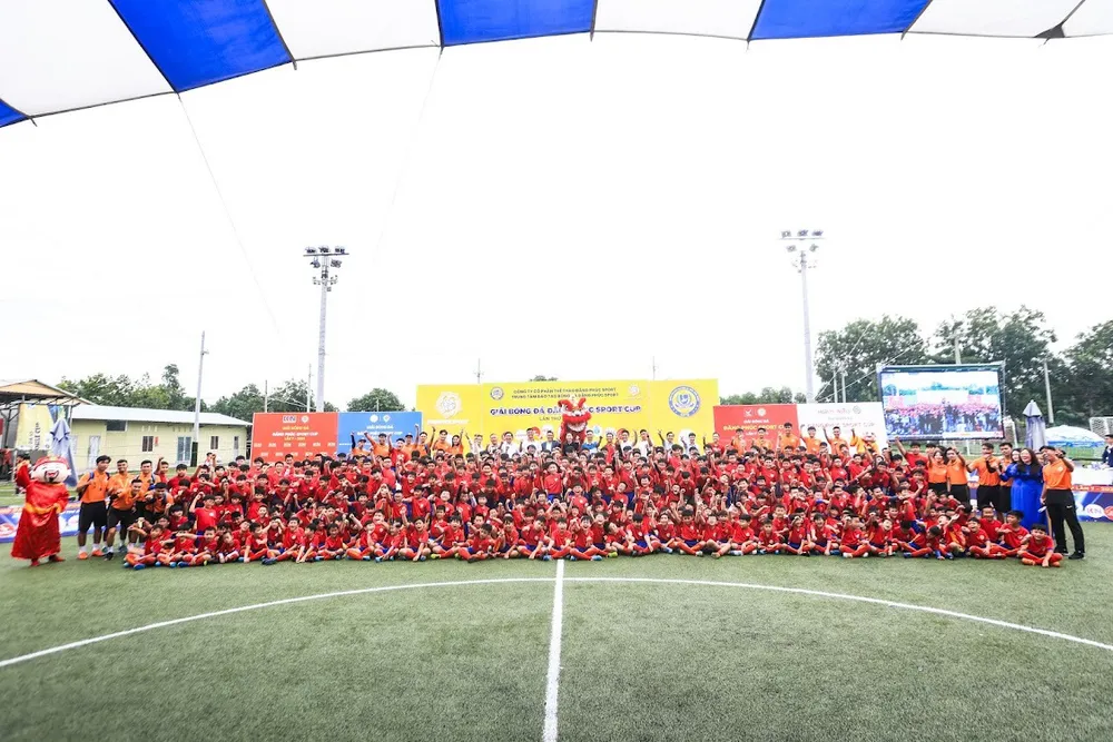 Có hơn 700 cầu thủ nhí tranh tài ở giải Đăng Phúc Sport Cup 2024. Đăng Phúc Sport Cup