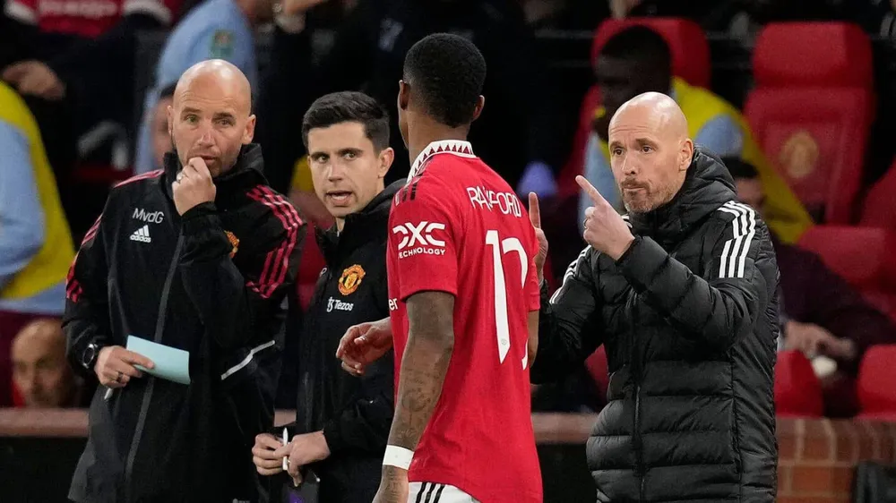 Ông thầy người Hà Lan tin tưởng mình sẽ làm hồi sinh chân sút số một Rashford như của hai năm trước. Ảnh: GETTY. nhung-don-doc-cua-hlv-ten-hag-phuc-hung-man-united (2).jpg