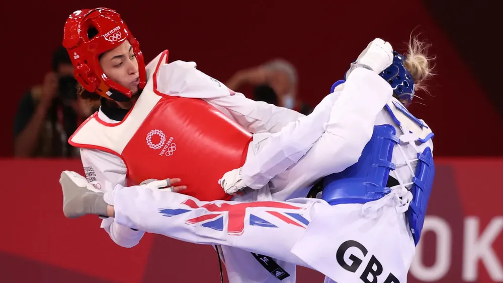 Nữ võ sĩ taekwondo Dina Pouryounes Lanngeroudi là niềm hy vọng huy chương lịch sử cho EOR. Ảnh: GETTY. co-mot-doi-tuyen-olympic-nguoi-ti-nan-dac-biet-o-paris-2024 (3).jpg